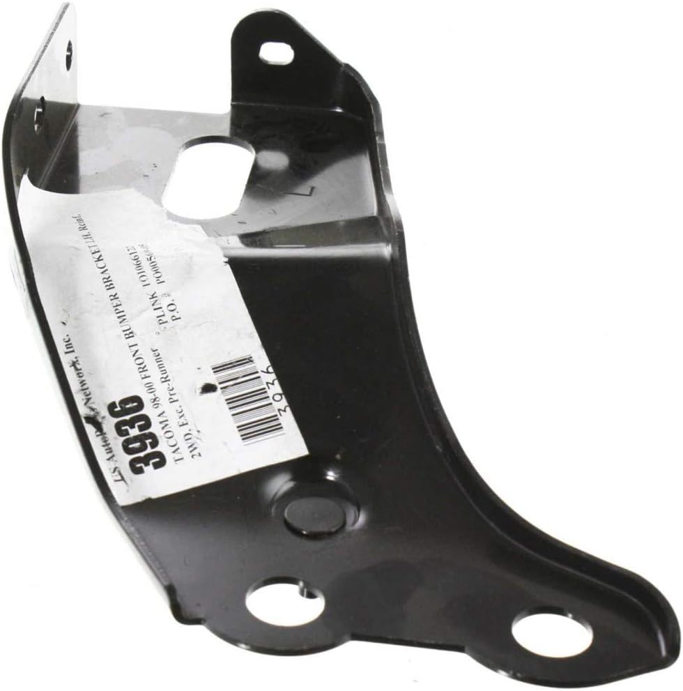 Front Bumper Reinforcement Bracket Steel Left Driver Side Direct Replacement Compatible With 1998-2000 Toyota Tacoma TO1066122 5214204040