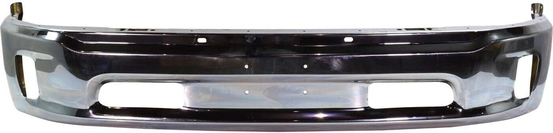 Front Lower Bumper Chrome Steel With Fog Light Holes Direct Replacement Compatible With 2013-2018 Ram 1500 CH1002396 68160853AB