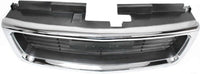 Front Grille Chrome Shell & Painted Silver Gray Insert Direct Replacement Compatible With 1998-2001 GMC Jimmy / 1998-2004 Sonoma GM1200422 19130793