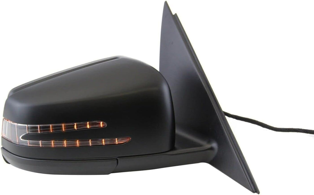 Front Power Mirror Manual Folding Heated Primed Right Passenger Side Direct Replacement Compatible With 2012-2014 Mercedes Benz C-Class 2048101876