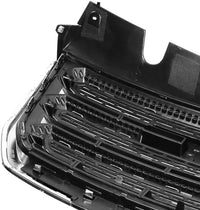 Front Grille Assembly Textured Shell And Insert Plastic With Chrome Frame Direct Replacement Compatible With 2016-2017 GMC Terrain GM1200724 23379210
