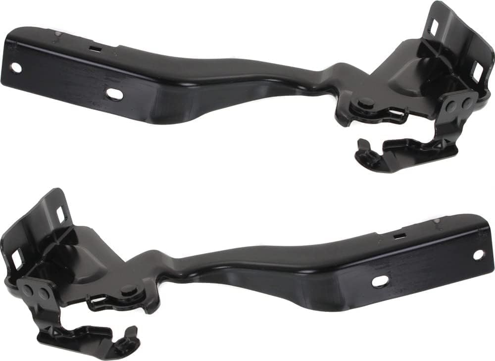 Set Of 2 Front Hood Hinge Steel Left Driver & Right Passenger Side Direct Replacement Compatible With 2013-2019 Nissan Sentra NI1236145 NI1236144 654003SG0A 654013SG0A