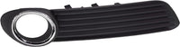 Front Fog Light Molding Primed With Chrome Trim Right Passenger Side Direct Replacement Compatible With 2008-2010 Toyota Avalon TO1039140 5203007020 5203007030