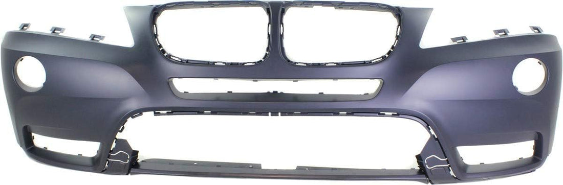 Front Bumper Cover Primed Direct Replacement Compatible With 2011-2014 BMW X3 BM1000252 51117210451