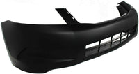 Front Bumper Cover Primed + Head Lights Left Driver & Right Passenger Side Direct Replacement Compatible with 2008-2010 Honda Accord
