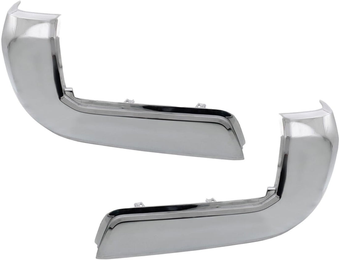 Set OF 2 Rear Bumper End Cap Chrome Left Driver & Right Passenger Side Direct Replacement Compatible With 2016-2023 Toyota Tacoma TO1104131 TO1105131 5215604020 5215504020