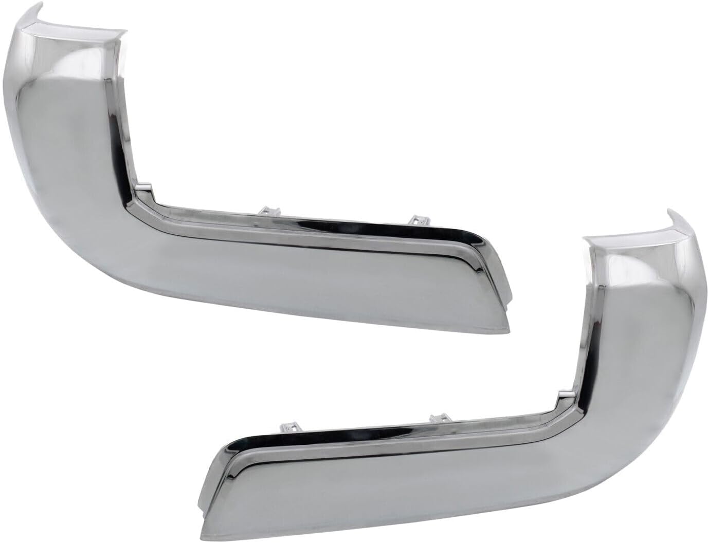 Set OF 2 Rear Bumper End Cap Chrome Left Driver & Right Passenger Side Direct Replacement Compatible With 2016-2023 Toyota Tacoma TO1104131 TO1105131 5215604020 5215504020