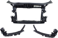 Front Radiator Support Assembly Plastic With Steel Direct Replacement Compatible With 2009-2013 Audi A3 AU1225126 8P0805588L
