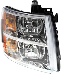 Front Head Light Assembly Halogen Right Passenger Side Direct Replacement Compatible With 2007-2014 Chevrolet Silverado GM2503280 22853028