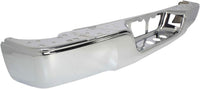 AUTOS PARTS PLUS Rear Bumper Face Bar Chrome Steel + Step Pad Textured + Extensions Right Passenger & Left Driver Side Direct Replacement Compatible With 2007-2013 Toyota Tundra TO1102244 TO1191101