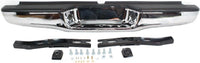 Rear Bumper Chrome Steel With Mounting Brackets Direct Replacement Compatible With 1995-2004 Toyota Tacoma TO1102250 002283598113