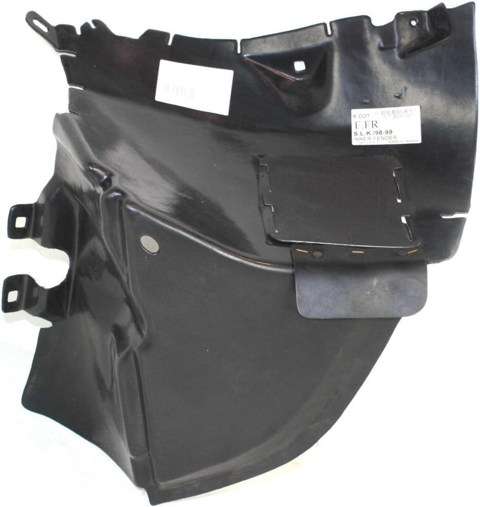 Front Fender Liner Right Passenger Side Direct Replacement Compatible With 1998-1999 Mercedes Benz SLK-Class MB1251108 1708800224