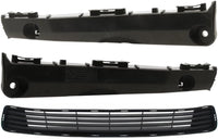 Front Bumper Grille Textured + Retainers Left Driver & Right Passenger Side Direct Replacement Compatible With 2012-2014 Toyota Camry TO1036128 TO1032111 TO1033111 5311206200