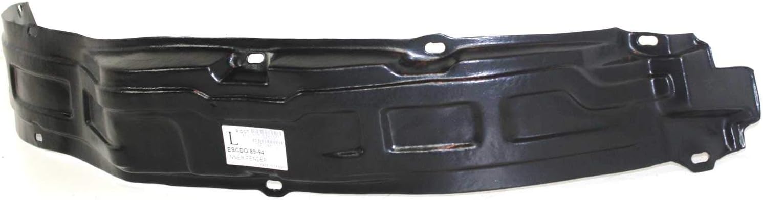 Front Fender Liner Left Driver Side Direct Replacement Compatible With 1989-1998 Suzuki Sidekick/Chevrolet Tracker SZ1248102 7248260A01