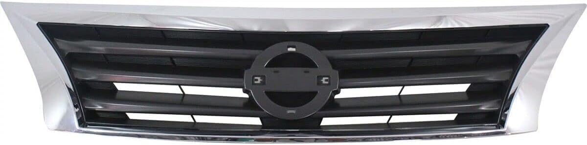 Front Grille Chrome Shell/Black Insert Direct Replacement Compatible With 2013-2015 Nissan Altima NI1200250 623103TA0A