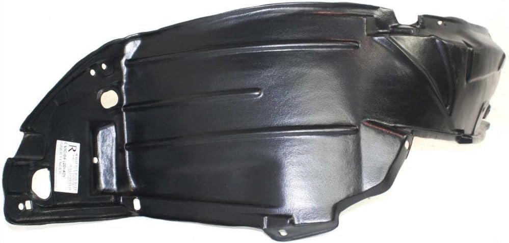 Front Fender Liner Right Passenger Side Direct Replacement Compatible with 2004-2005 Honda Civic HO1249121 74101S5AJ01