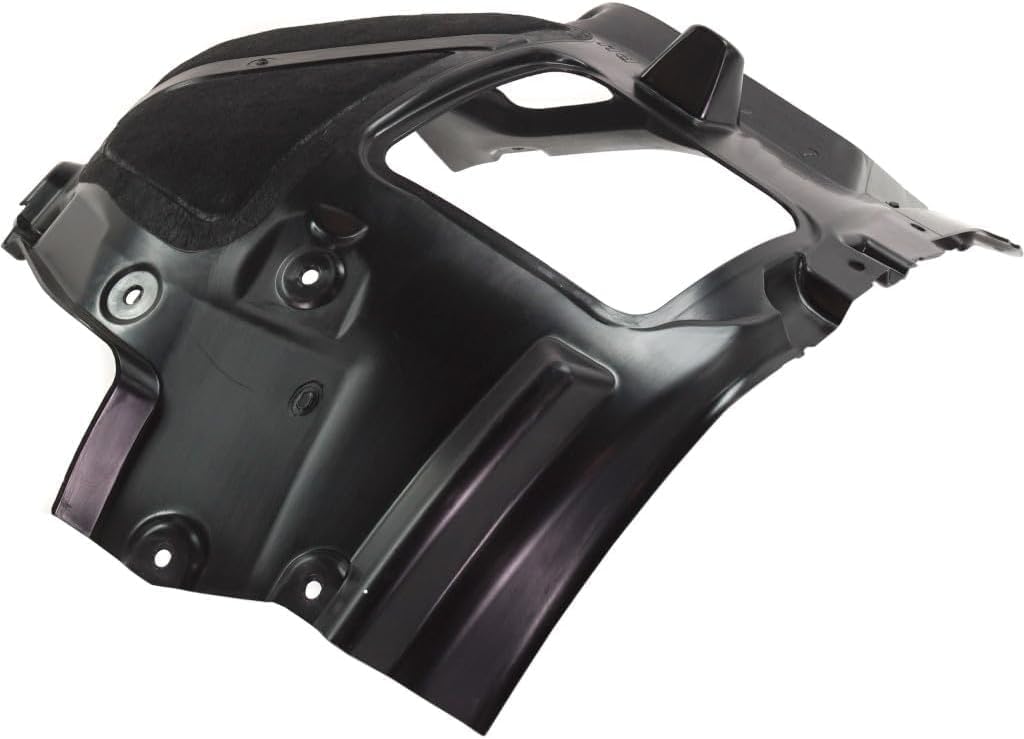 Front Fender Liner Middle Section Right Passenger Side Direct Replacement Compatible With 2017-2023 BMW 5-Series BM1249157 51717340786
