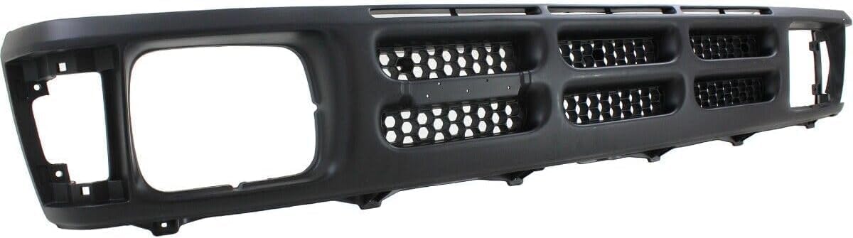 Front Grille Primed Shell And Insert Plastic Direct Replacement Compatible With 1990-1993 Mazda Pickup MA1200127 UE5750710