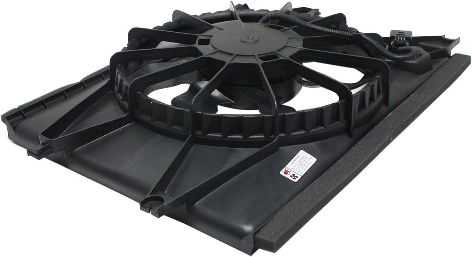Front Radiator Cooling Fan Assembly Direct Replacement Compatible with 2010-2011 Kia Soul KI3115129 253802K100