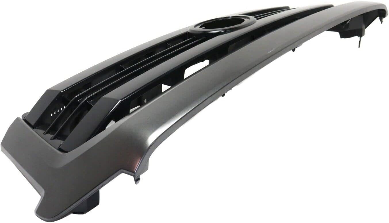 Front Grille Painted Black Shell And Insert Plastic Direct Replacement Compatible With Toyota Tundra 2014-2017 TO1200372 531000C290