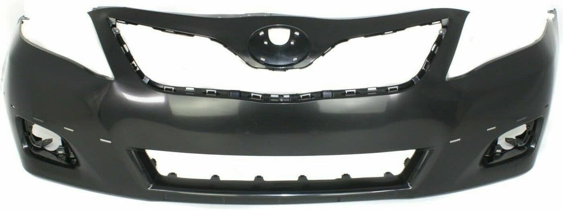 Front Bumper Cover + Lower Valance Primed + Upper And Lower Grille Direct Replacement Compatible With 2010-2011 Toyota Camry TO1000355 TO1200323 TO1093120 TO1036123 5211906959