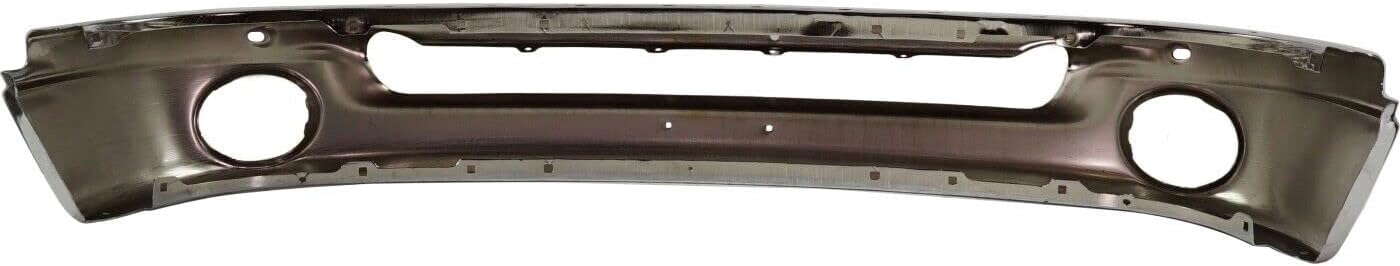 Front Bumper Face Bar Chrome Steel Direct Replacement Compatible With 2002-2009 Dodge Ram 1500/2003-2009 2500 3500 CH1002383 55077946AB