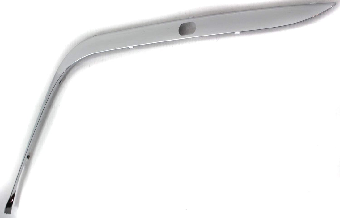 Front Bumper Outer Cover Molding Chrome Left Driver Side Direct Replacement Compatible With 1995-2007 BMW 7-Series BM1046104 51118168105