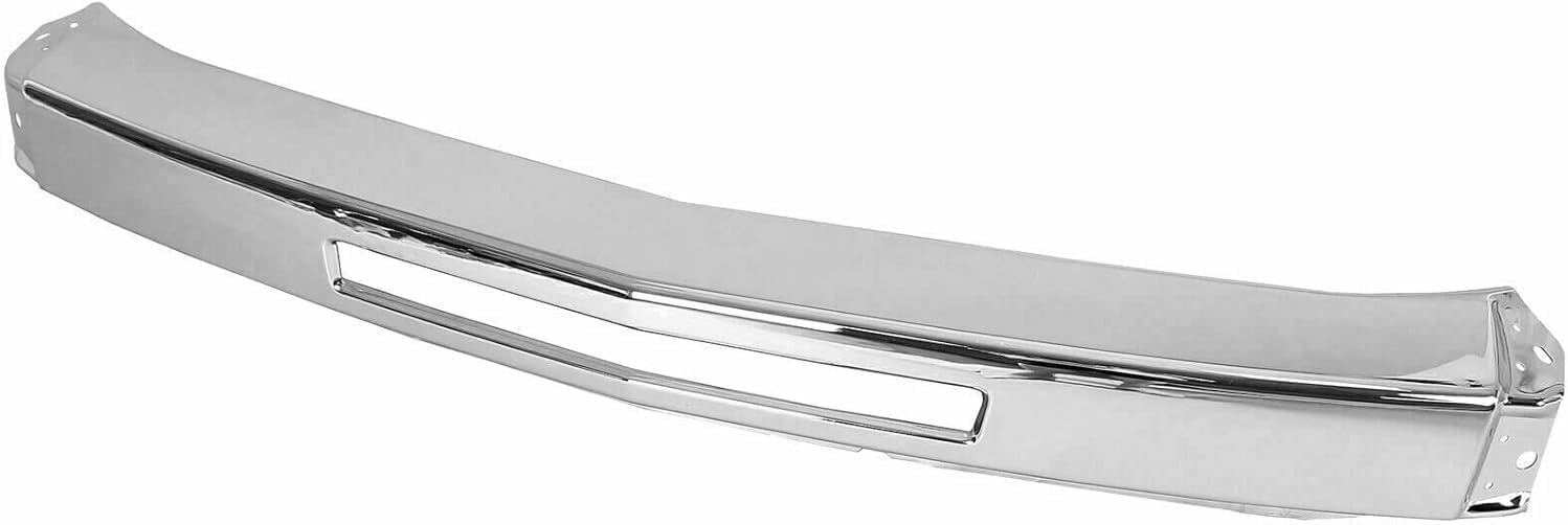 AUTOS PARTS PLUS Front Bumper Chrome Steel + Lower Valance + Extension Textured + Fog Light Driver & Passenger Side Direct Replacement Compatible With 2007-2013 Chevrolet Silverado 1500 GM1092192