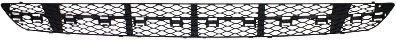 Front Bumper Center Grille Direct Replacement Compatible With 2003-2006 Mercedes Benz E-Class MB1036121 2118850553