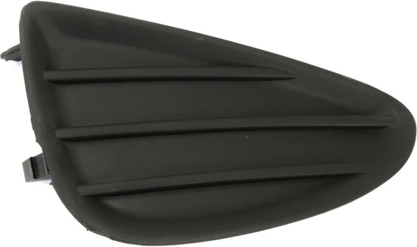 Set Of 2 Front Fog Light Cover Textured Left Driver & Right Passenger Side Direct Replacement Compatible With 2012-2014 Toyota Yaris TO1039155 TO1038155 8148152360 8148252300