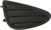 Set Of 2 Front Fog Light Cover Textured Left Driver & Right Passenger Side Direct Replacement Compatible With 2012-2014 Toyota Yaris TO1039155 TO1038155 8148152360 8148252300