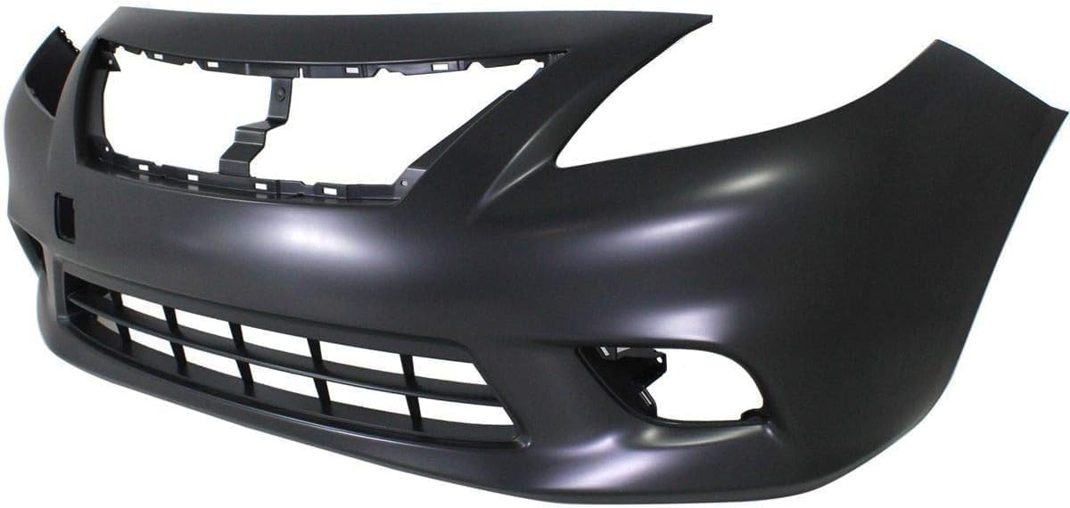 Front Bumper Cover Primed Direct Replacement Compatible With 2012-2014 Nissan Versa NI1000284 FBM223BA0H