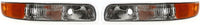 Front Park Light Left Driver & Right Passenger Side Direct Replacement Compatible With 1999-2002 Chevrolet Silverado / 2000-2006 Tahoe GM2520173 GM2521173 15199559 15199558