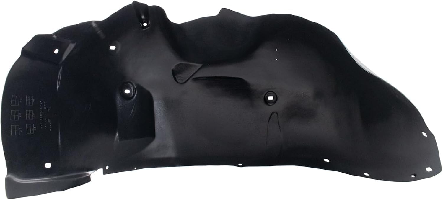 Front Fender Liner Left Driver Side Direct Replacement Compatible With 2007-2010 Chevrolet Silverado 2500HD 3500HD GM1248188 25860904