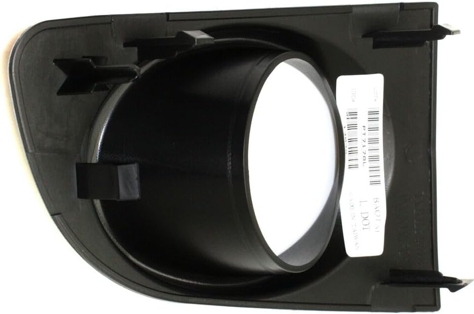 Front Fog Light Molding Textured Left Driver Side Direct Replacement Compatible With 2007-2012 Nissan Sentra NI1038110 62257ET80A