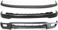 Front Bumper Steel + Upper Filler + Lower Valance + Signal Light Assembly Right Passenger & Left Driver Side Direct Replacement Compatible With Toyota Tacoma 2001-04 TO1095196