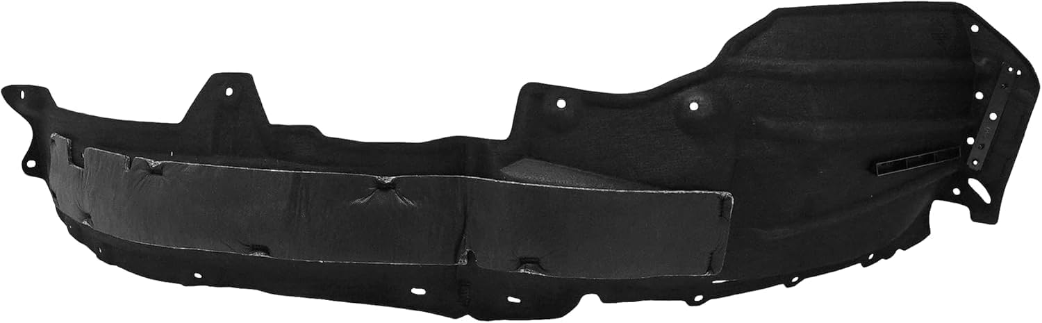Front Fender Liner Rear Section Right Passenger Side Direct Replacement Compatible with 2018-2019 Lexus NX300 / NX300h LX1249139 5387578020