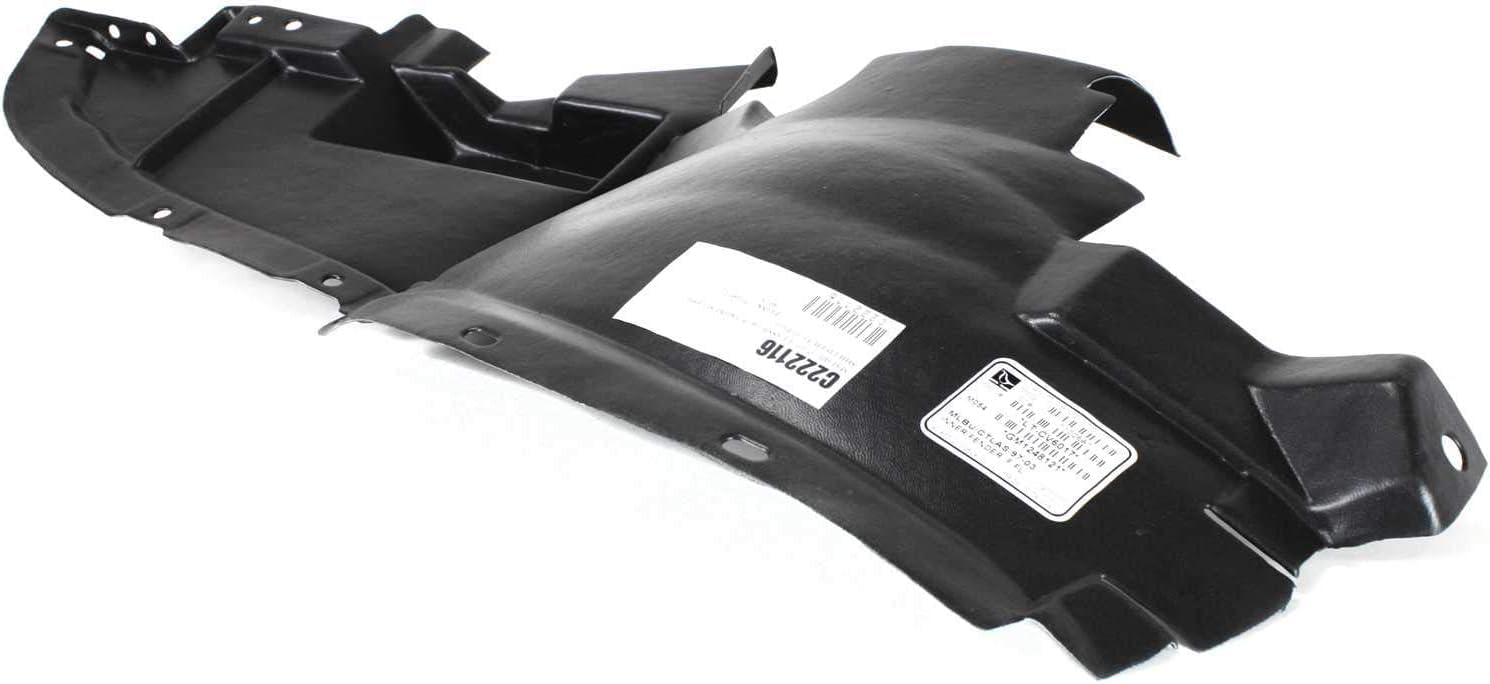 Front Section Fender Liner Left Driver Side Direct Replacement Compatible With 1997-2003 Chevrolet Malibu / 2004-2005 Classic / 1997-1999 Oldsmobile Cutlass GM1248121 22610205