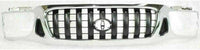 Front Grille Chrome Shell/Painted Dark Gray Insert Direct Replacement Compatible With 2001-2004 Toyota Tacoma TO1200248 5310004240