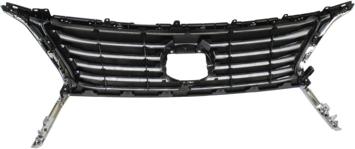 Front Grille Silver Shell & Insert Direct Replacement Compatible With 2013-2015 Lexus RX350 LX1200144 531010E140