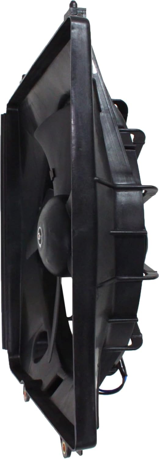 Front Radiator Fan Shroud Assembly Direct Replacement Compatible with 2007-2009 Honda CR-V HO3110116 19015RZAA01-PFM 19015RZAA01 19020PNLG01