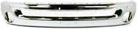 Front Bumper Face Bar Chrome Steel + Inner Filler + Upper Cover Textured Direct Replacement Compatible With 2006-2009 Dodge Ram 1500 2500 3500 CH1000880 CH1002383 CH1091101