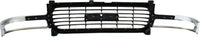 Front Grille Chrome Shell/Painted Black Insert Direct Replacement Compatible With 1999-2002 GMC Sierra 1500 2500/2000-2006 Yukon GM1200430 19130787