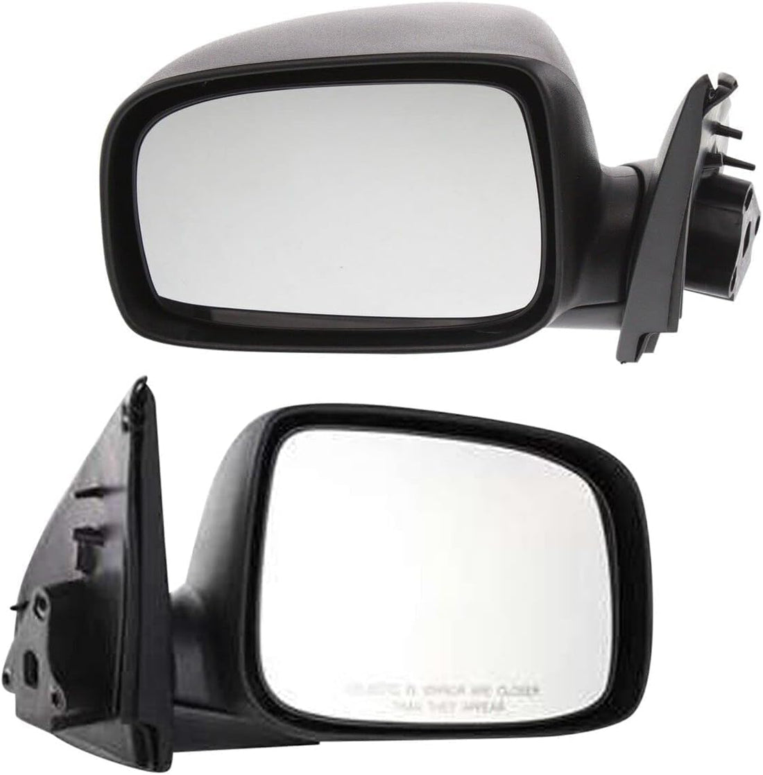 AUTOS PARTS PLUS Set Of 2 Front Mirror Manual Folding Non-Heated Textured Right Passenger & Left Driver Side Direct Replacement Compatible With 2004-2012 Chevrolet Colorado/GMC Canyon GM1320286