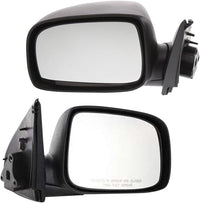 AUTOS PARTS PLUS Set Of 2 Front Mirror Manual Folding Non-Heated Textured Right Passenger & Left Driver Side Direct Replacement Compatible With 2004-2012 Chevrolet Colorado/GMC Canyon GM1320286