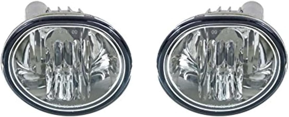 Set Of 2 Front Fog Light Assembly Left Driver & Right Passenger Side Direct Replacement Compatible With 2003-2008 Toyota Matrix/Pontiac Vibe / 2005-2010 Scion tC TO2593116
