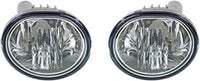 Set Of 2 Front Fog Light Assembly Left Driver & Right Passenger Side Direct Replacement Compatible With 2003-2008 Toyota Matrix/Pontiac Vibe / 2005-2010 Scion tC TO2593116