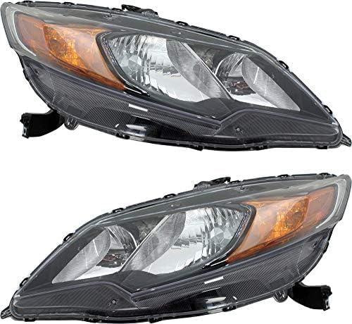 Set Of 2 Front Head Light Assembly Plastic Left Driver & Right Passenger Side Direct Replacement Compatible With 2014-2015 Honda Civic HO2503163 HO2502163 33100TS8A51 33150TS8A51 Visit the AUTOS PARTS PLUS Store