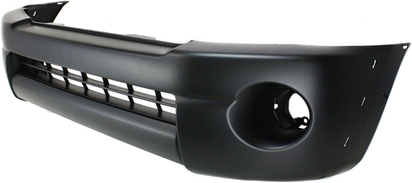 AUTOS PARTS PLUS Front Bumper Cover Textured Plastic + Grille Chrome Shell With Black Insert Direct Replacement Compatible With 2005-2008 Toyota Tacoma TO1000302 TO1200268 5211904040 5310004360