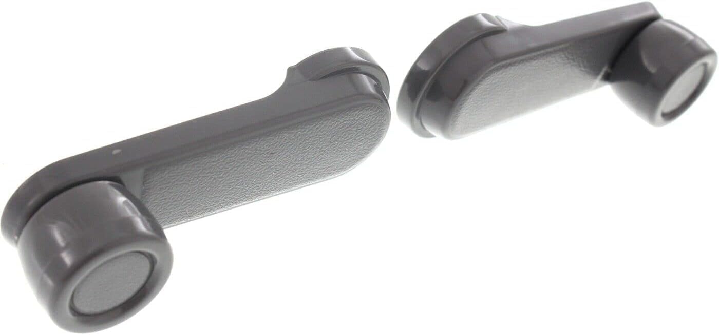 AUTOS PARTS PLUS Front Or Rear Window Crank Gray Direct Replacement Compatible with 1986-1997 Nissan Pickup / 1998-2004 Frontier 8076001G2 8076051S00